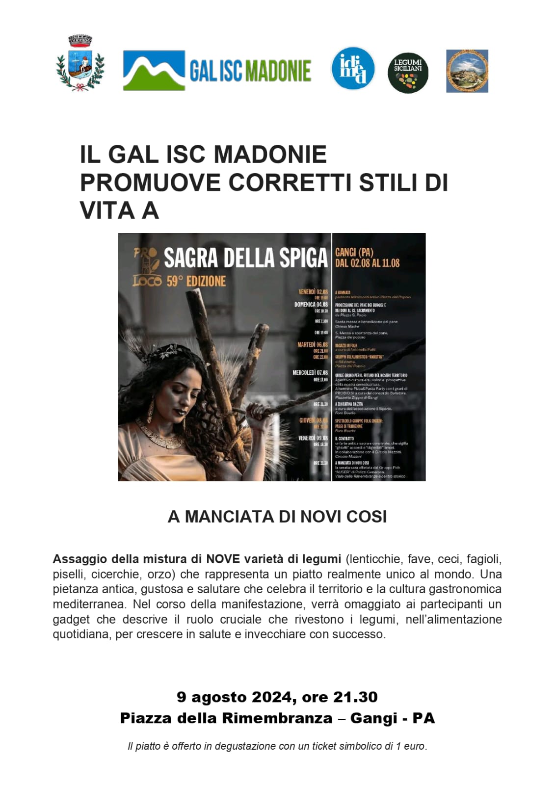 59° edizione della sagra della spiga di Gangi